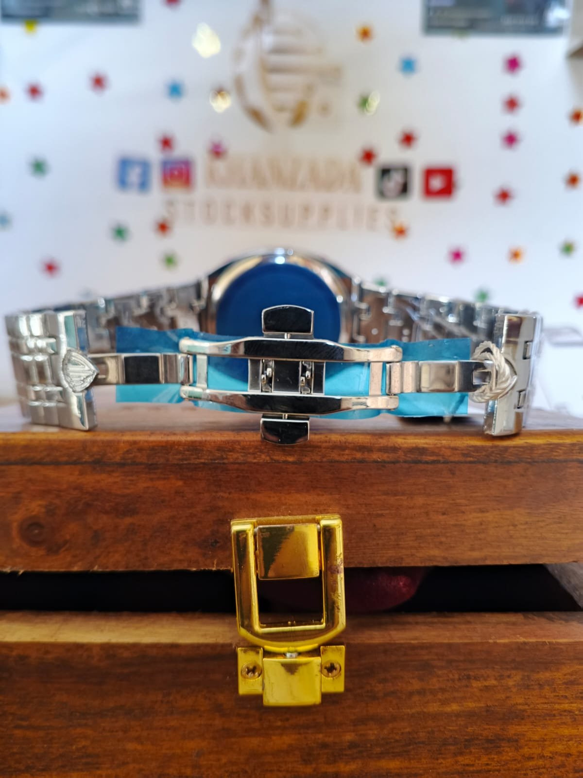 timepiece that defines luxury: the khanzada 'sparkle elegance' two tone watch with diamond bezel