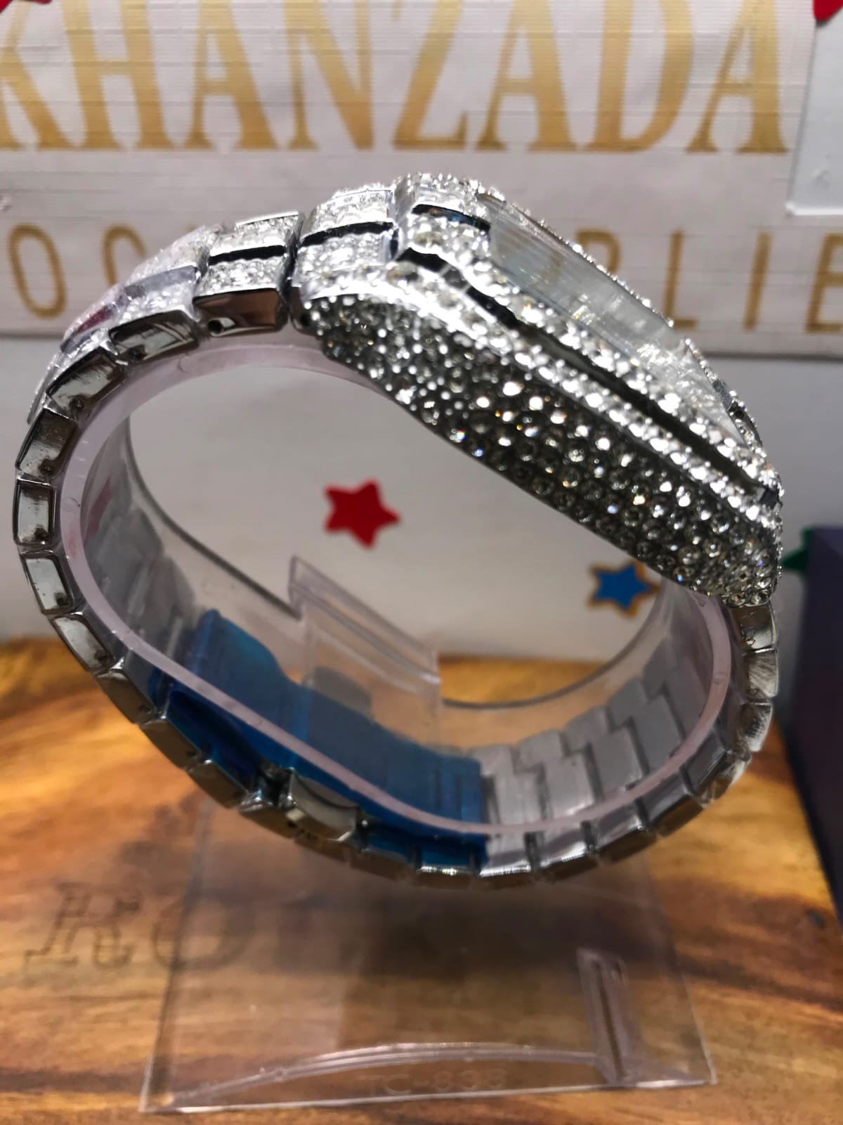luxury square black diamond style men's watch | quartz analog stainless steel wrist watch
